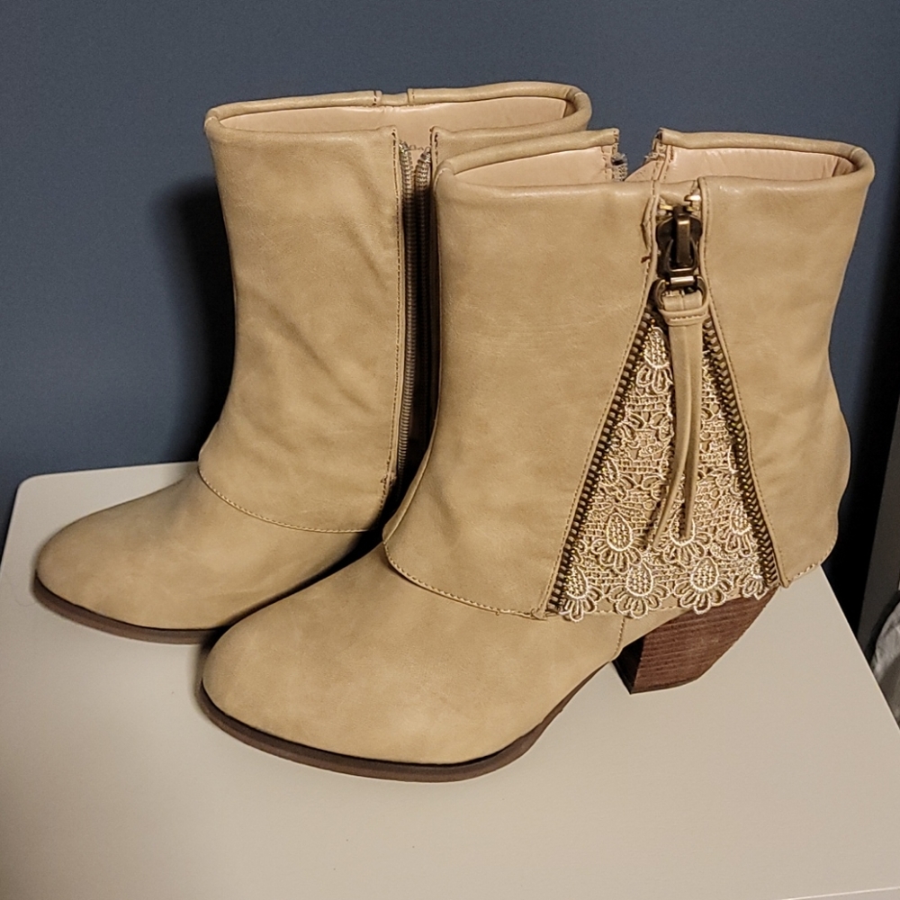 Tan Booties